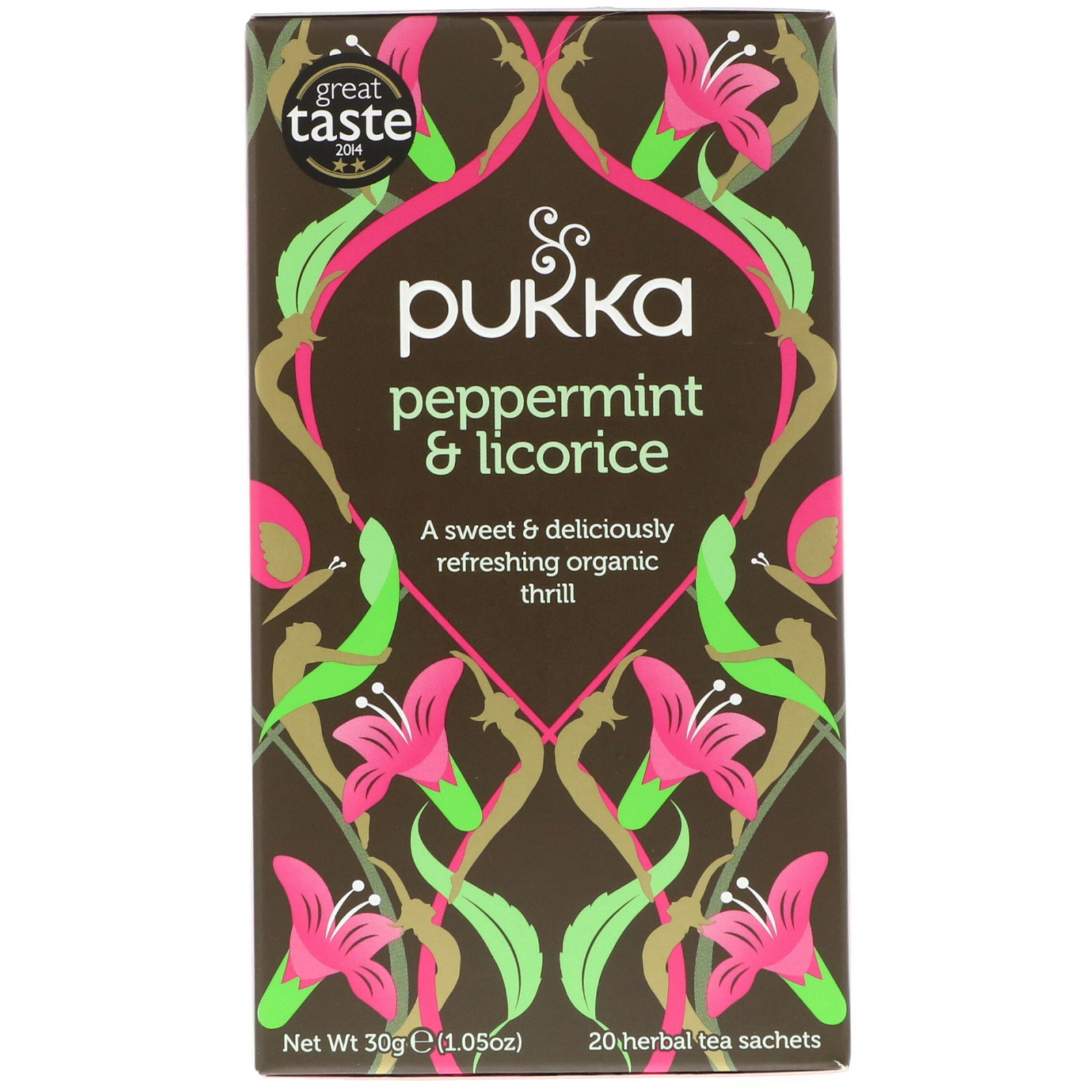 Pukka Peppermint & Licorice Organic 20 Herbal Tea Sachets